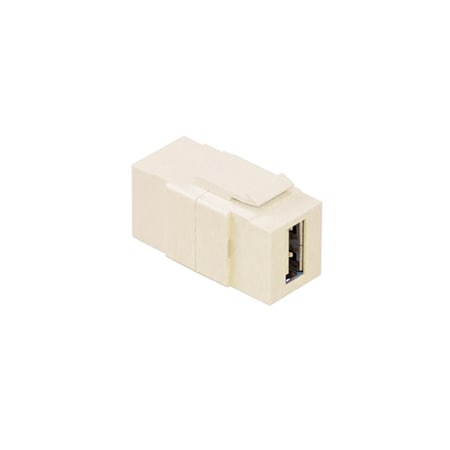 Leviton COAXIAL CONNECTORS COUPLER USB A-A IVORY 40835-I